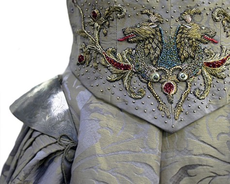 Detail from Sansa'a wedding dress.